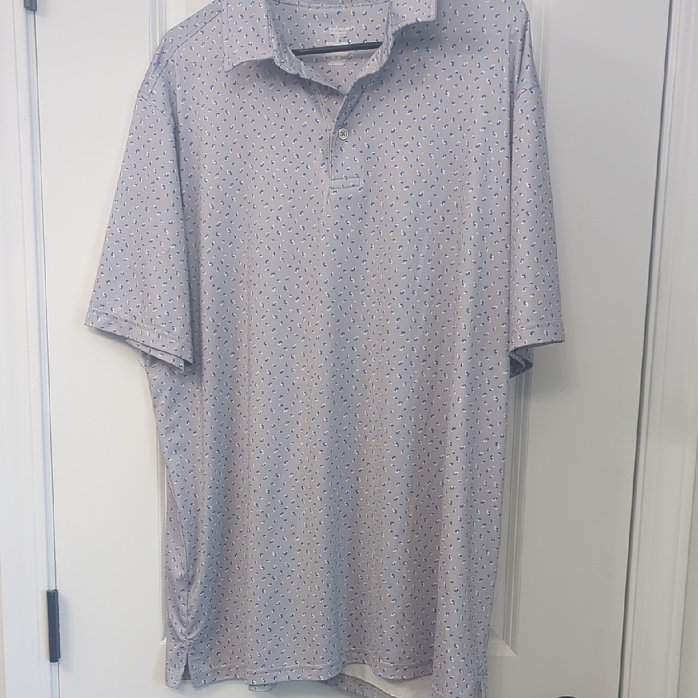 Members Mark Gray Polo Shirt with Classic Collar and Relaxed Fit